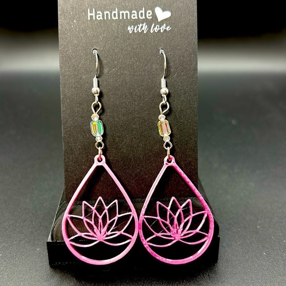 Jewelry - Lotus Teardrop Earrings
